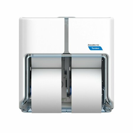 CASCADES PRO Tandem Toilet Paper Dispenser White 6.6 in. x 12.6 in. x 12 in. C315